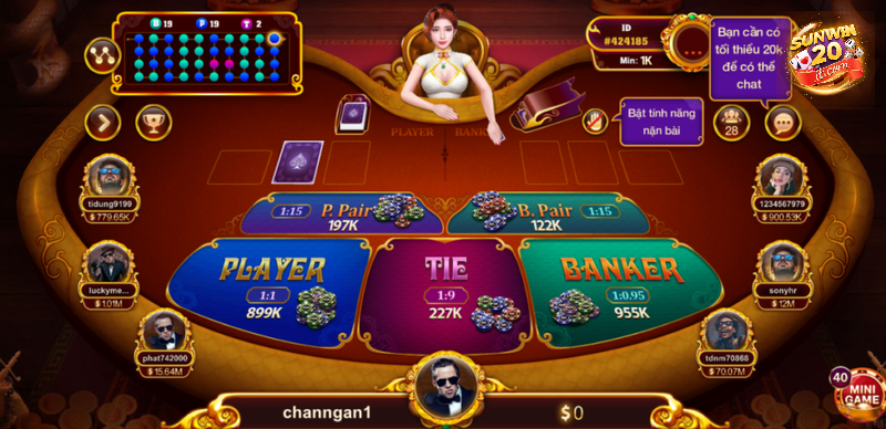 Người chơi đặt cược và chọn một trong ba cửa cược trên hệ thống